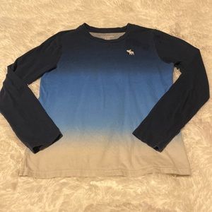 Boys Abercrombie kids cool blue long sleeve shirt. Size 11/12. Smoke free home.